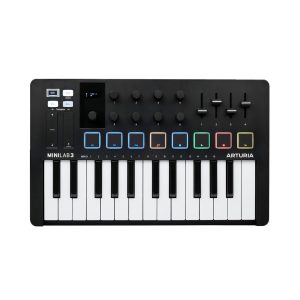Arturia MiniLab MK3 25 Slim-Key MIDI Controller (Black)