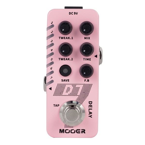 Mooer D7 Delay Reverb, Delay and Echo Effect Pedal